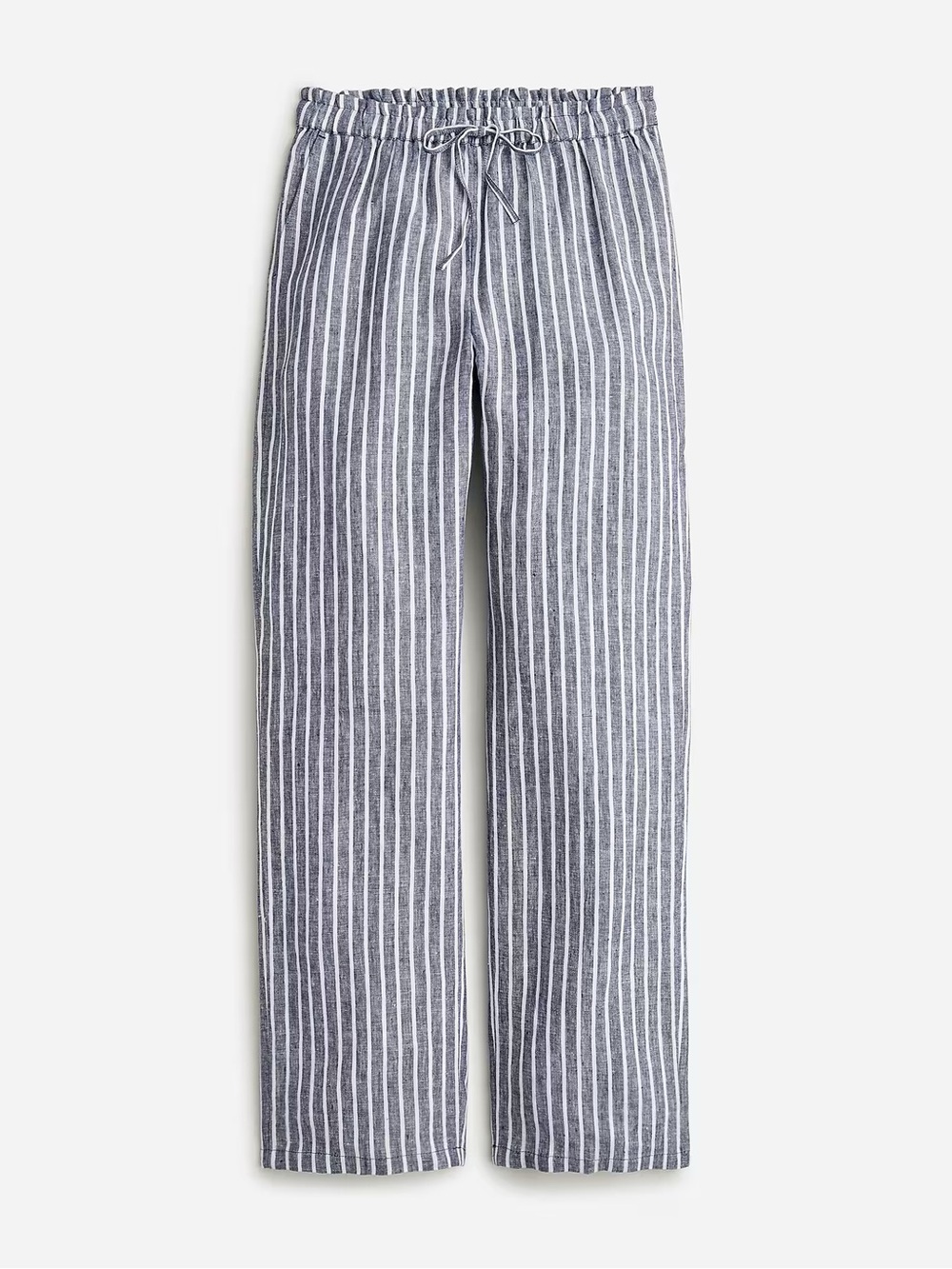 J crew linen Soleil striped pants